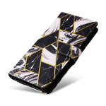 Custodia in pelle con cuciture effetto marmo per Samsung Galaxy S26+ 5G e