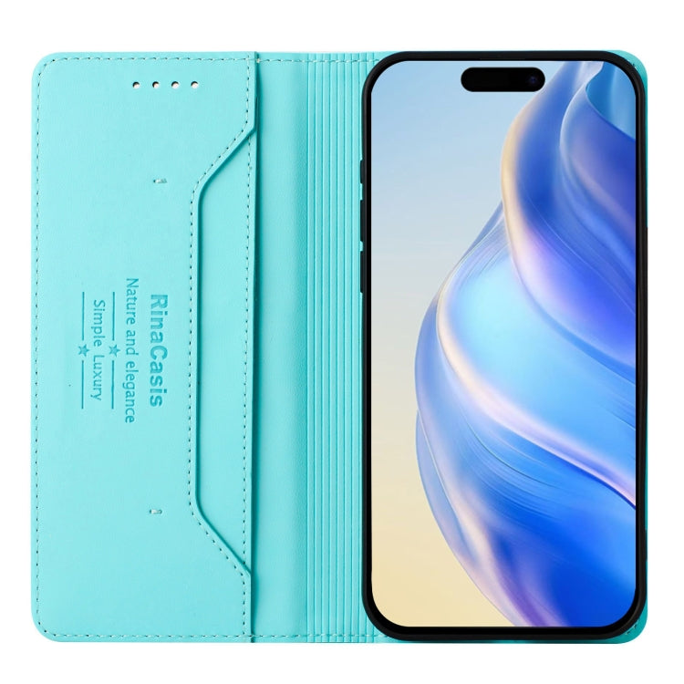 RC01 Custodia per telefono in pelle RFID con ventosa magnetica a doppia piega, For iPhone 11 Pro Max, For iPhone 11, For iPhone 11 Pro