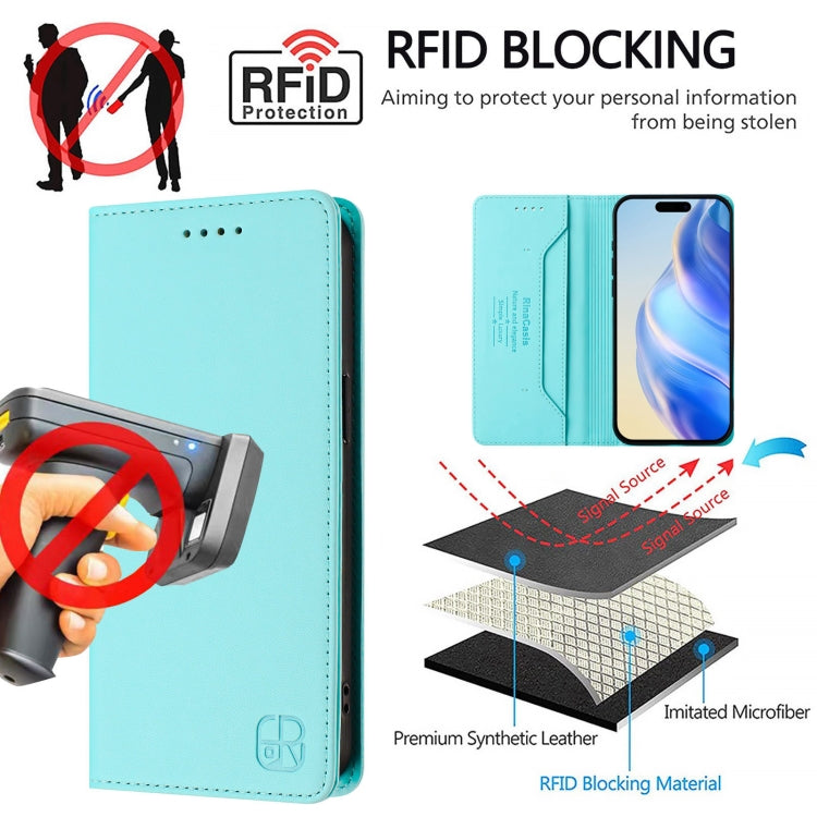 RC01 Custodia per telefono in pelle RFID con ventosa magnetica a doppia piega, For iPhone 11 Pro Max, For iPhone 11, For iPhone 11 Pro