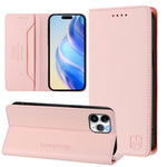RC01 Custodia per telefono in pelle RFID con ventosa magnetica a doppia piega, For iPhone 11 Pro Max, For iPhone 11, For iPhone 11 Pro