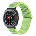 Cinturino per orologio in nylon intrecciato con motivo a onde, For Samsung Galaxy Watch Ultra 47mm / Ultra 2025