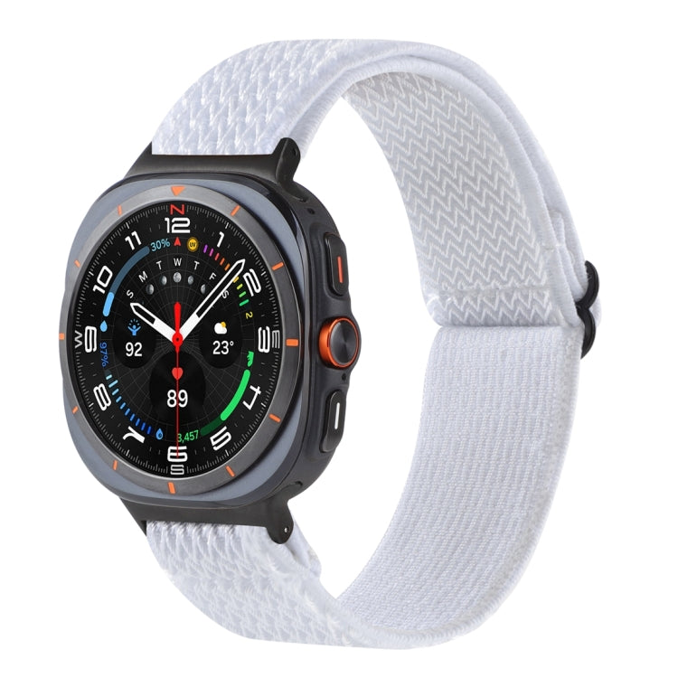 Cinturino per orologio in nylon intrecciato con motivo a onde, For Samsung Galaxy Watch Ultra 47mm / Ultra 2025
