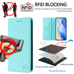 Custodia in pelle RFID con ventosa magnetica per Galaxy S20 e S20+