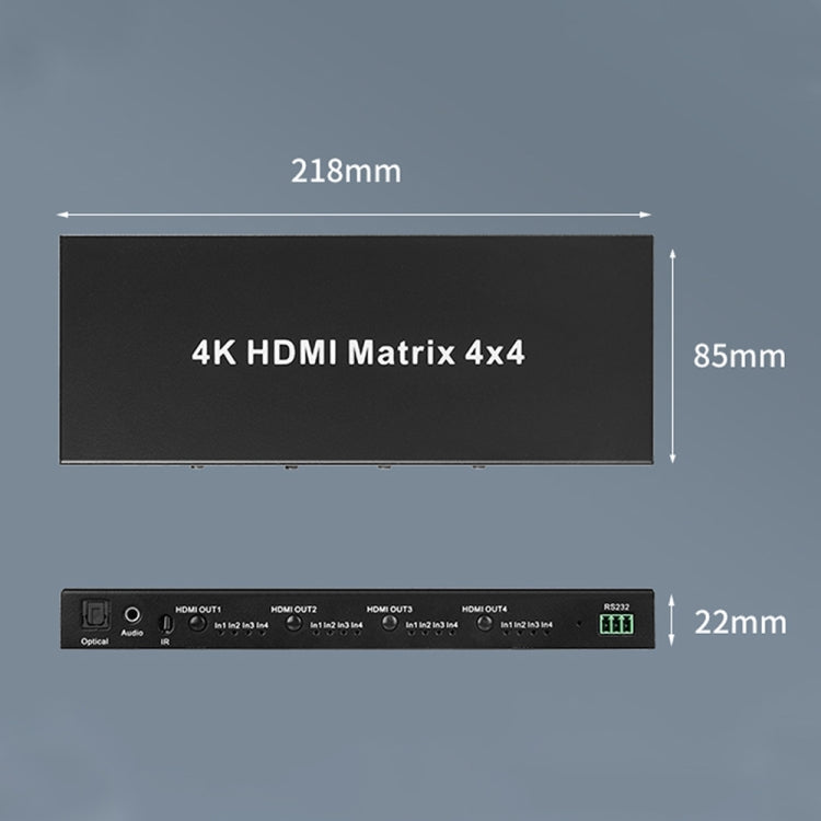 Measy MT4344 HDMI Matrix Switch 4 In 4 Out 4K 30Hz