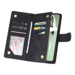 Portafoglio multifunzionale con cerniera smerigliata in pelle per telefono, For Galaxy S25 FE 5G, For Galaxy S25 Edge 5G, For Galaxy S25 5G, For Galaxy S25+ 5G