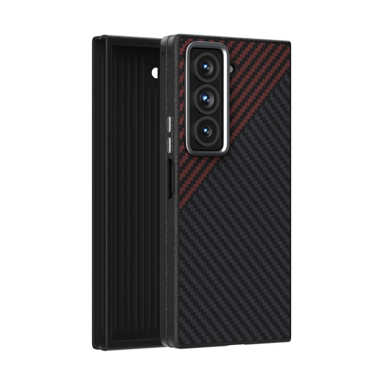 Custodia MagSafe in fibra di carbonio micro rilievo per Samsung Galaxy Z Fold