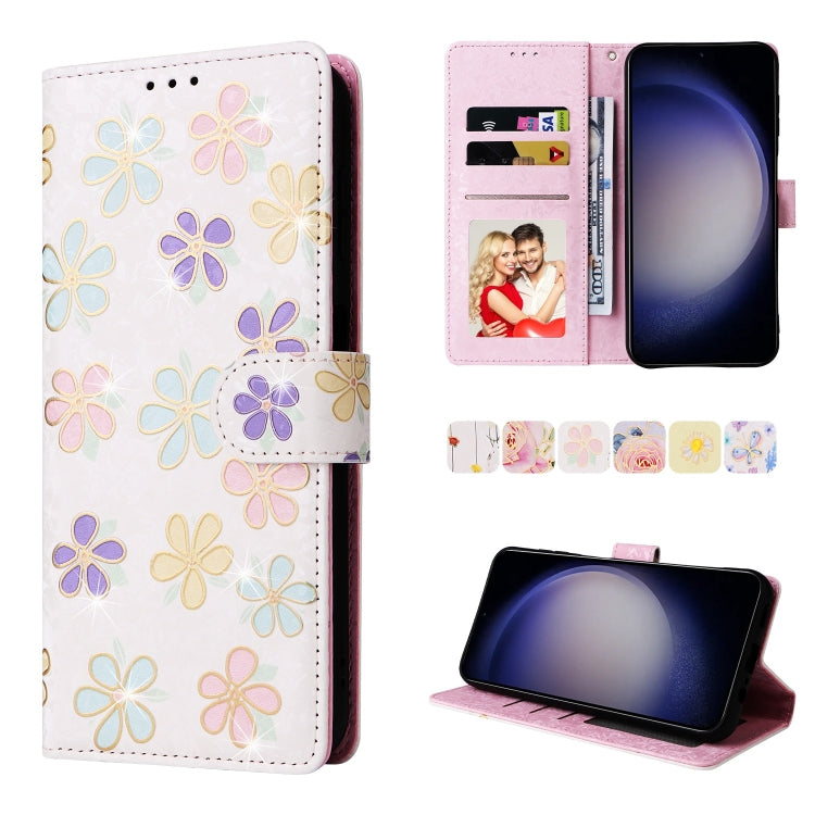 Custodia pelle RFID con pittura abbronzante per Galaxy S26 FE S25 FE S25 S25+ 5G