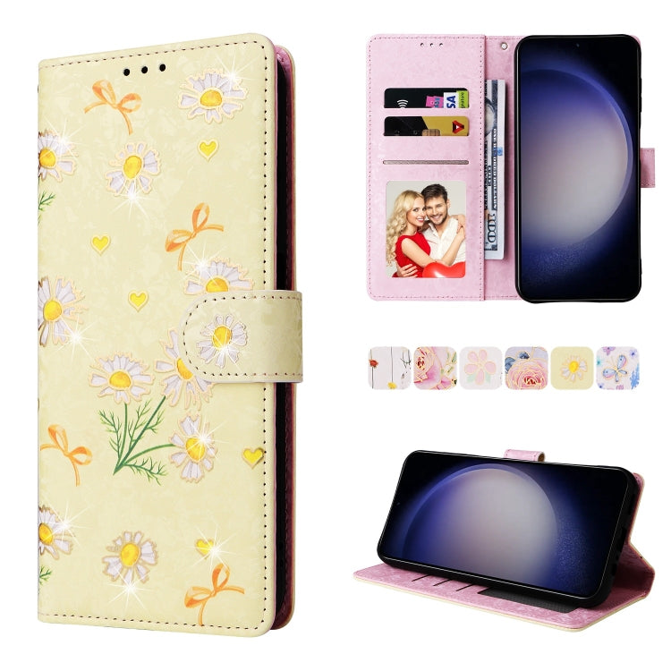 Custodia pelle RFID con pittura abbronzante per Galaxy S26 FE S25 FE S25 S25+ 5G
