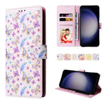 Custodia pelle RFID con pittura abbronzante per Galaxy S26 FE S25 FE S25 S25+ 5G