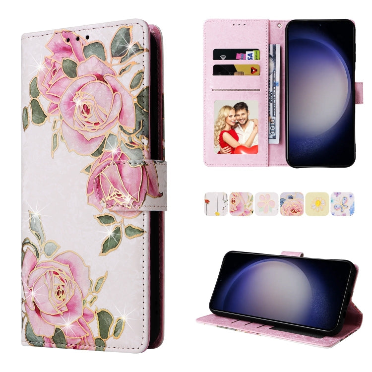 Custodia pelle RFID con pittura abbronzante per Galaxy S26 FE S25 FE S25 S25+ 5G