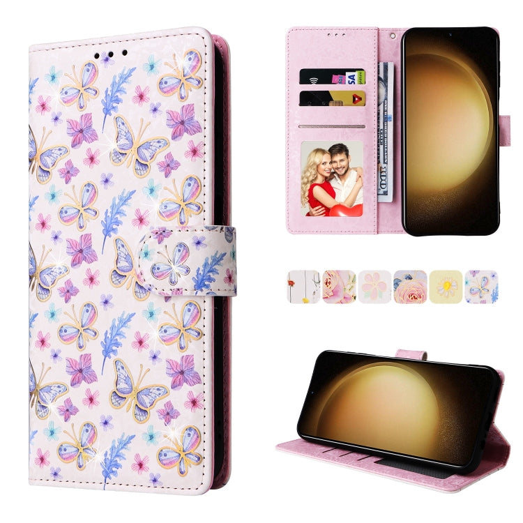 Custodia pelle RFID con pittura abbronzante per Galaxy S26 FE S25 FE S25 S25+ 5G