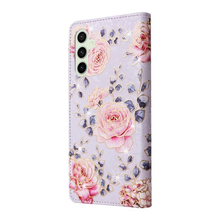Custodia pelle RFID con pittura abbronzante per Galaxy S26 FE S25 FE S25 S25+ 5G