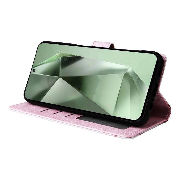 Custodia pelle RFID con pittura abbronzante per Galaxy S26 FE S25 FE S25 S25+ 5G