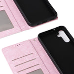Custodia pelle RFID con pittura abbronzante per Galaxy S26 FE S25 FE S25 S25+ 5G