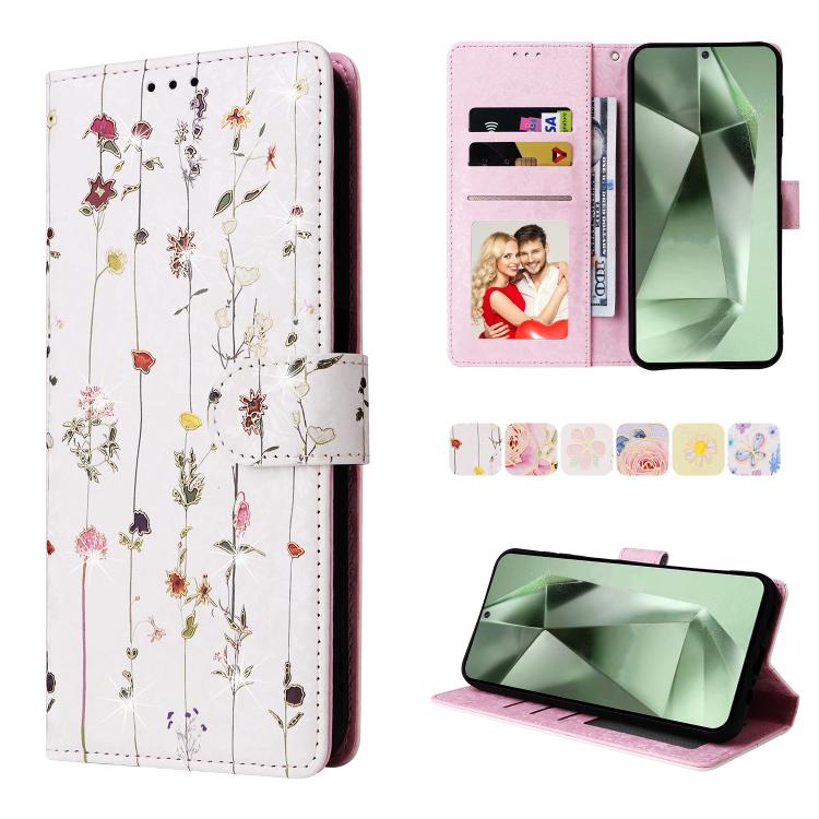 Custodia pelle RFID con pittura abbronzante per Galaxy S26 FE S25 FE S25 S25+ 5G