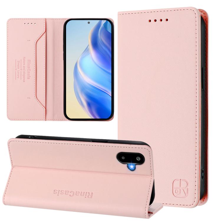 Custodia in pelle RFID con ventosa magnetica per Samsung Galaxy M16 F16 M06 M35