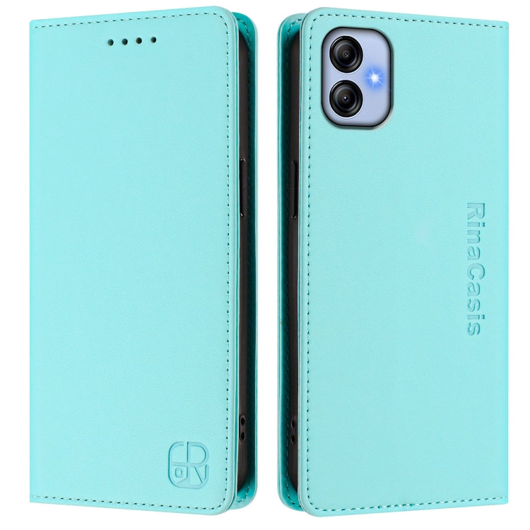 Custodia in pelle RFID con ventosa magnetica per Samsung Galaxy A04e 4G, A14 5G