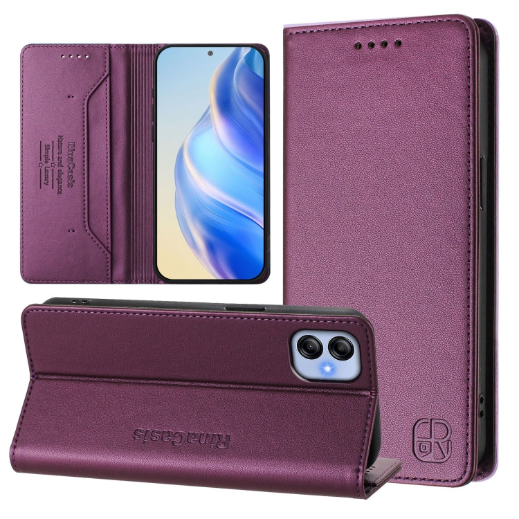Custodia in pelle RFID con ventosa magnetica per Samsung Galaxy A04e 4G, A14 5G