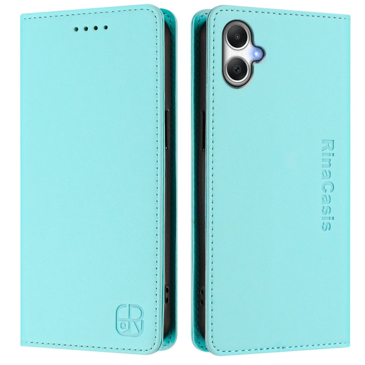 Custodia in pelle RFID con ventosa magnetica per Samsung Galaxy A05 4G, A05s 4G