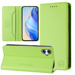 Custodia in pelle RFID con ventosa magnetica per Samsung Galaxy A05 4G, A05s 4G