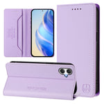 Custodia in pelle RFID con ventosa magnetica per Samsung Galaxy A05 4G, A05s 4G