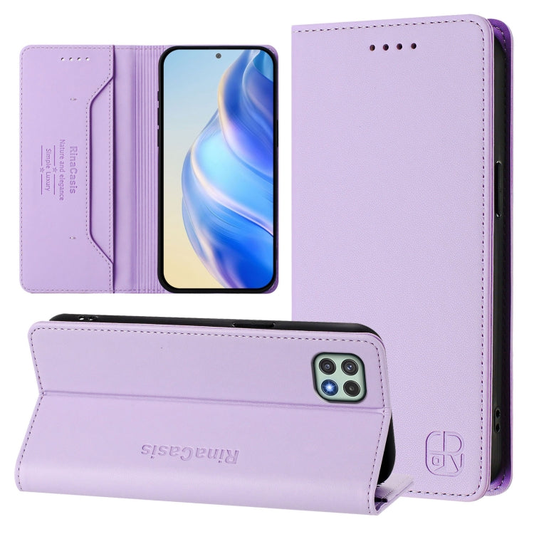 Custodia in pelle RFID con ventosa magnetica per Samsung Galaxy A54, A13 e A22