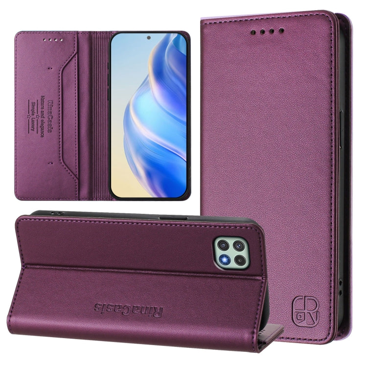 Custodia in pelle RFID con ventosa magnetica per Samsung Galaxy A54, A13 e A22