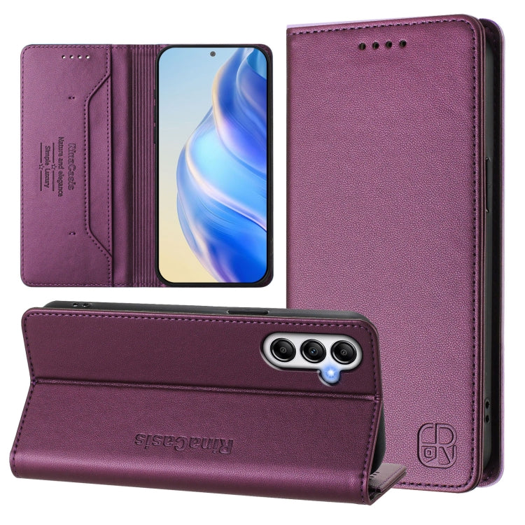 Custodia in pelle RFID con ventosa magnetica per Samsung Galaxy A54, A13 e A22