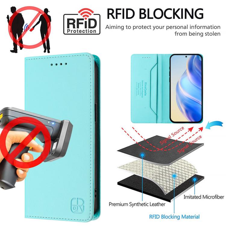 Custodia in pelle RFID con ventosa magnetica per Galaxy A27 5G, Samsung Galaxy
