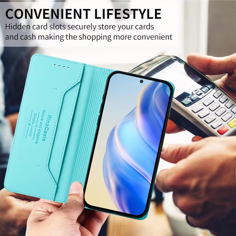 Custodia in pelle RFID con ventosa magnetica per Galaxy A27 5G, Samsung Galaxy