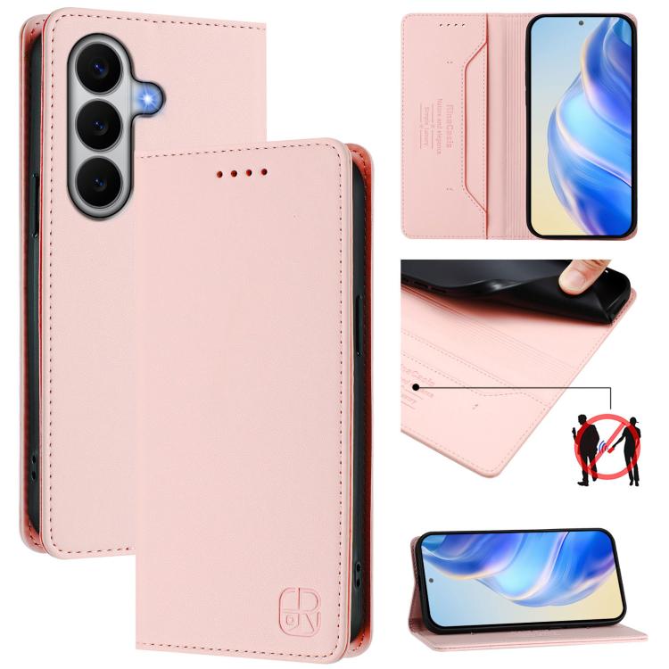 Custodia in pelle RFID con ventosa magnetica per Galaxy A27 5G, Samsung Galaxy