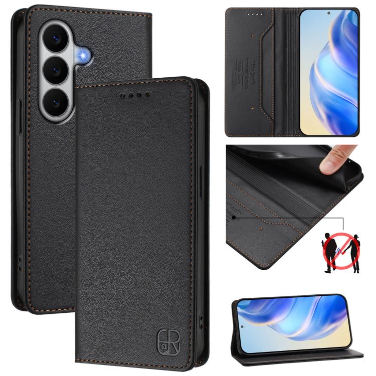 Custodia in pelle RFID con ventosa magnetica per Galaxy A27 5G, Samsung Galaxy