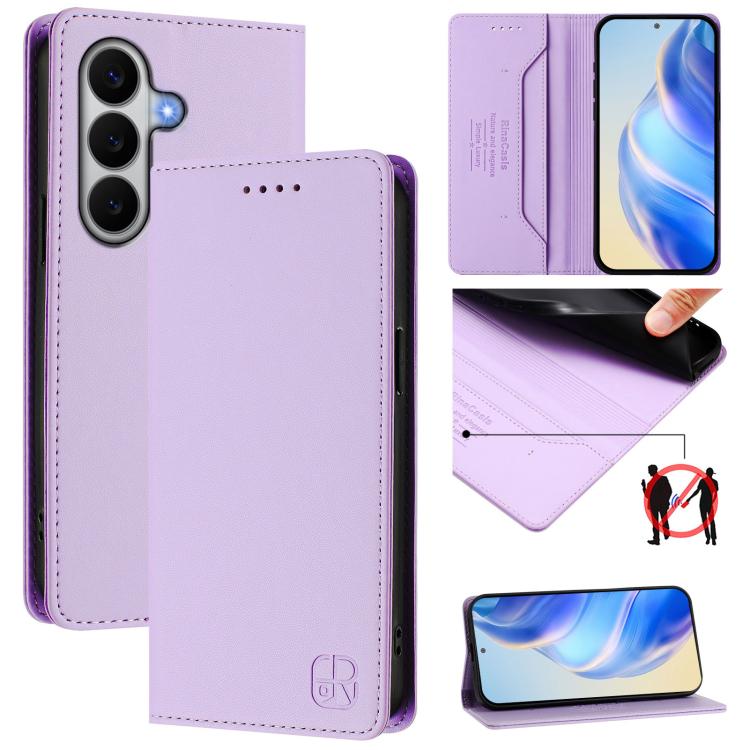 Custodia in pelle RFID con ventosa magnetica per Galaxy A27 5G, Samsung Galaxy