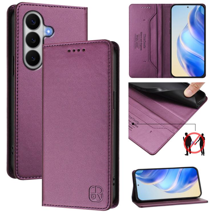 Custodia in pelle RFID con ventosa magnetica per Galaxy A27 5G, Samsung Galaxy