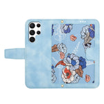 Custodia per telefono in pelle con motivo floreale e cordino, For Samsung Galaxy S25 Ultra 5G, For Samsung Galaxy S24 FE 5G, For Samsung Galaxy S24 Ultra 5G, For Samsung Galaxy S24+ 5G