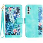 Custodia in pelle con motivo floreale e cordino per Samsung Galaxy S26 FE, S25