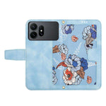 Custodia in pelle con motivo floreale e cordino per Samsung Galaxy S26 FE, S25