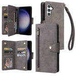 Custodia in pelle a tre pieghe con fibbia per Samsung Galaxy S25 Edge, S25, S25+