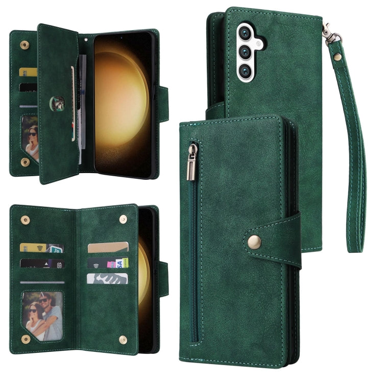 Custodia in pelle a tre pieghe con fibbia per Samsung Galaxy S25 Edge, S25, S25+