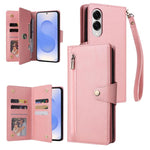 Custodia in pelle a tre pieghe con fibbia per Samsung Galaxy S25 Edge, S25, S25+