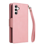 Custodia in pelle a tre pieghe con fibbia per Samsung Galaxy S25 Edge, S25, S25+