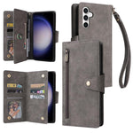 Custodia in pelle a tre pieghe con fibbia per Samsung Galaxy S25 Edge, S25, S25+