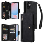 Custodia in pelle a tre pieghe con fibbia a rivetto per Galaxy A27, A56, A26 e