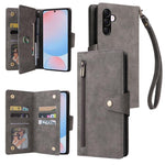 Custodia in pelle a tre pieghe con fibbia a rivetto per Galaxy A27, A56, A26 e