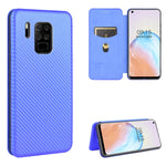 Custodia flip magnetica in fibra di carbonio con slot per schede per Oukitel C18