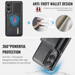 Custodia in pelle DG.MING M6 Series RFID per Samsung Galaxy S25 Edge, S25, S25+
