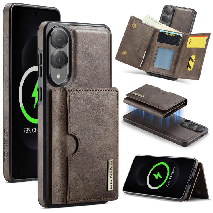 Custodia in pelle DG.MING M6 Series RFID per Samsung Galaxy S25 Edge, S25, S25+