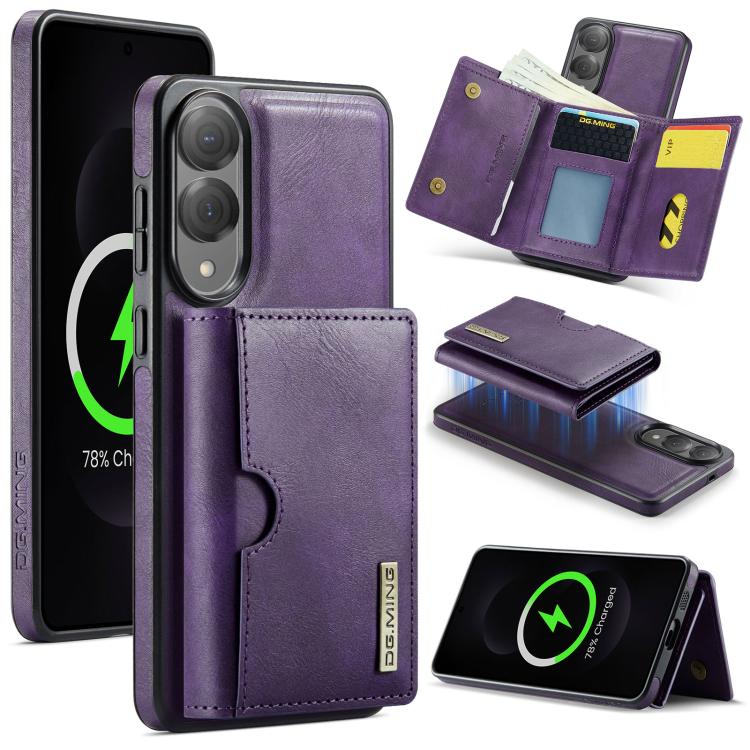 Custodia in pelle DG.MING M6 Series RFID per Samsung Galaxy S25 Edge, S25, S25+