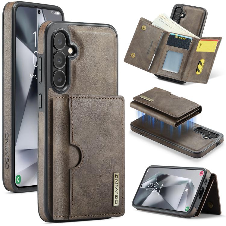 Custodia in pelle DG.MING M6 Series RFID per Samsung Galaxy S25 Edge, S25, S25+