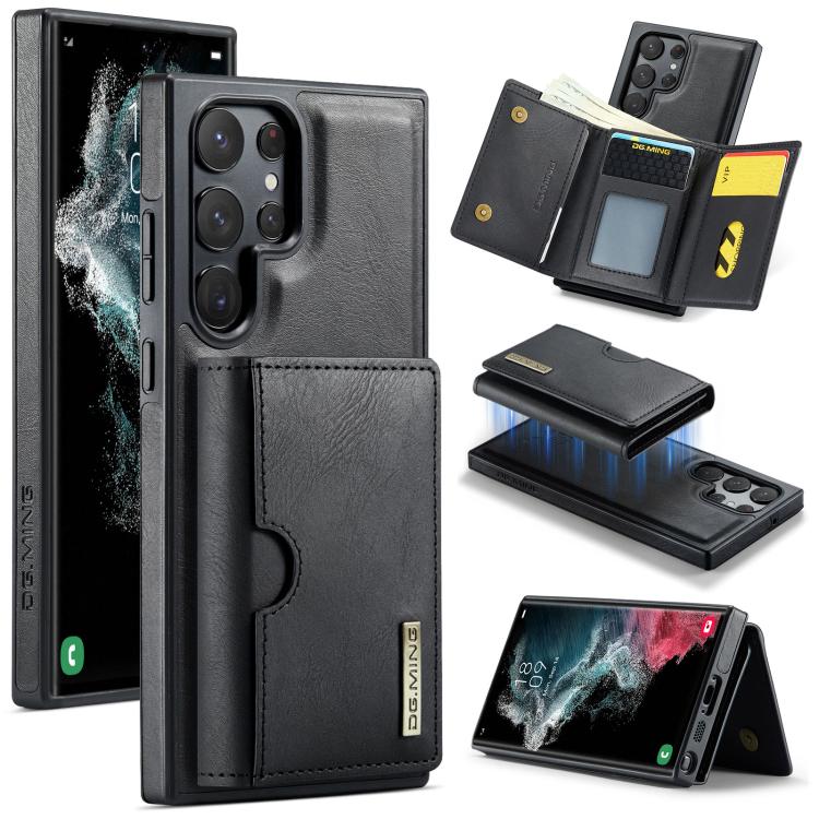 Custodia in pelle DG.MING M6 Series RFID per Samsung Galaxy S22 Ultra, S22+ e